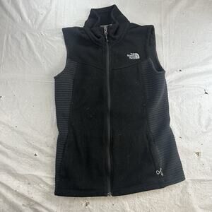 The North Face Full Zip Black Fleece Sleeveless Outdoor Vest Women's Size S